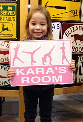 Gymnastics Sign, Personalized for you on solid aluminum, and shipped fast!