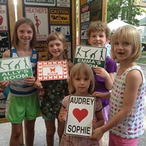 Gymnastics Sign, Personalized for you on solid aluminum, and shipped fast!