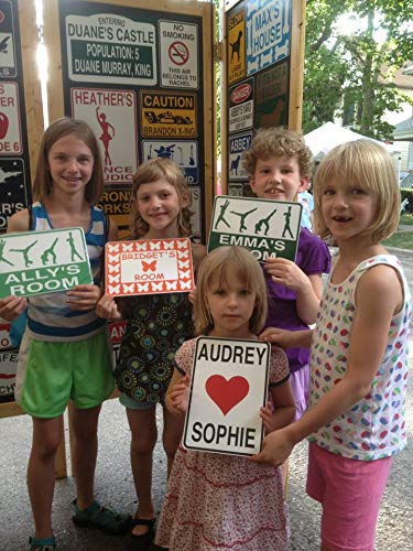 Gymnastics Sign, Personalized for you on solid aluminum, and shipped fast!