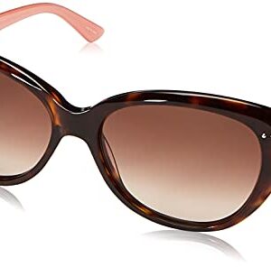 Kate Spade New York Women's Angeliq Cat-Eye Sunglasses, Tortoise Blush/Brown Gradient, 55 mm