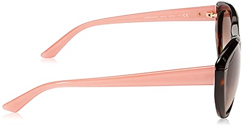 Kate Spade New York Women's Angeliq Cat-Eye Sunglasses, Tortoise Blush/Brown Gradient, 55 mm