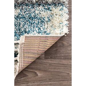 nuLOOM Aponi Tribal Shag Area Rug, 5 ft 3 in x 7 ft 6 in, Multi