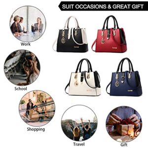 Women Handbags, Designer Top Handle Bags Tote Purse Large Capacity Shoulder Crossbody Bags for Work, Shopping, Dating, Holiday Gifts, Black