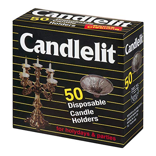 Candlelit Aluminum Candle Holders - Disposable - 50 Pcs.