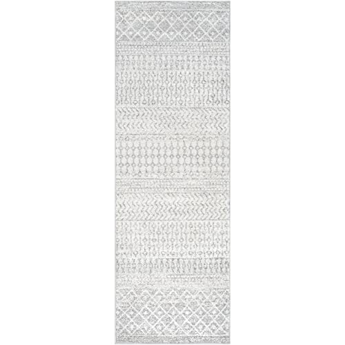 Artistic Weavers Chester Boho Moroccan Runner Area Rug,2'7" x 7'6",Grey