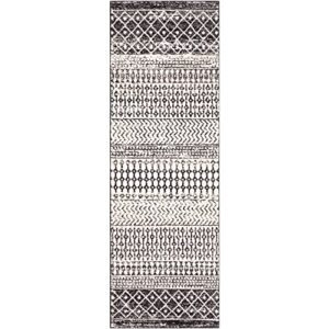 Artistic Weavers Chester Boho Moroccan Runner Area Rug,2'7" x 7'6",Black