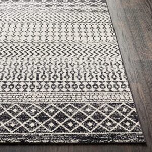 Artistic Weavers Chester Boho Moroccan Runner Area Rug,2'7" x 7'6",Black