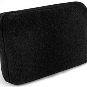 Jet&Bo 100% Pure Cashmere Travel Set: Blanket, Eye Mask, Socks, Carry/Pillow Case Black