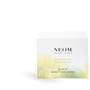 NEOM- Feel Refreshed Scented Candle, 3 Wick | Lemon & Basil | Essential Oil Aromatherapy Candle | Scent to Boost Your Energy