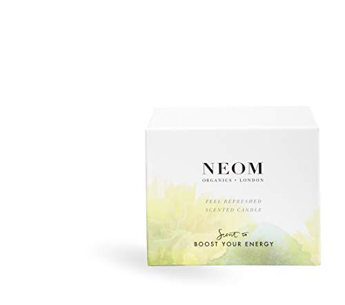 NEOM- Feel Refreshed Scented Candle, 3 Wick | Lemon & Basil | Essential Oil Aromatherapy Candle | Scent to Boost Your Energy