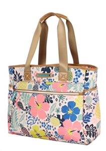 lily bloom satchel women handbag tote bag, shoulder bag(one size, trop pineapple)