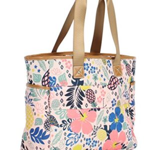 Lily Bloom Satchel Women Handbag Tote Bag, Shoulder Bag(One Size, Trop Pineapple)