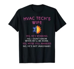 hvac tech wife shirt hvac technicians t-shirt gift for women