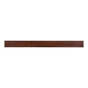 Kate and Laurel Levie Modern Floating Wall Shelf Picture Frame Holder Ledge, Dark Walnut Brown