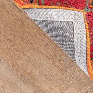 nuLOOM Montesque Hand Tufted Wool Area Rug, 8' 6" x 11' 6", Orange