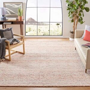 safavieh capri collection 7′ square brown / beige cpr206t handmade premium wool area rug