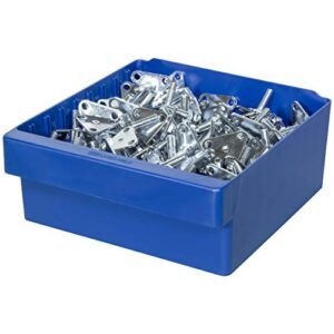 Akro-Mils 31112 AkroDrawer Stackable Plastic Storage Drawer Storage Bin, (11-5/8-Inch x 11-1/8-Inch x 4-5/8-Inch), Blue, (4-Pack)
