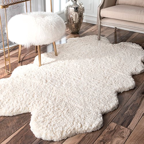 nuLOOM Quarto Faux Sheepskin Shag Area Rug, 3' 6" x 6',