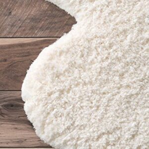 nuLOOM Quarto Faux Sheepskin Shag Area Rug, 3' 6" x 6',