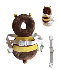 baby toddlers head protective, adjustable infant safety pads for baby walkers protective head cute small bee