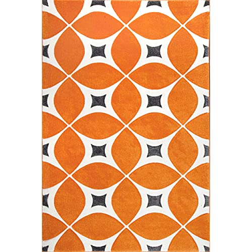 nuLOOM Gabriela Contemporary Area Rug, 8' 6" x 11' 6", Deep Orange