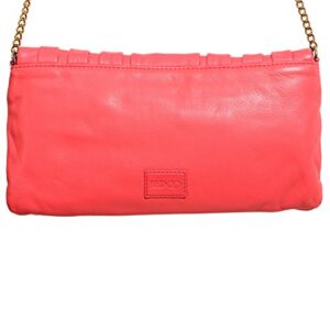 Red Valentino Women's Pink 100% Leather Bow Decorated Clutch Shoulder Bag