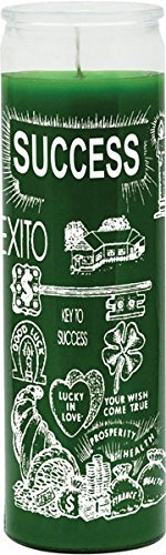 INDIO Success Green Candle - Silkscreen 1 Color 7 Day