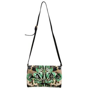 Red Valentino Women's Multi-Color Bow Decorated Clutch Shoulder Bag