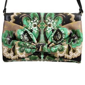 Red Valentino Women's Multi-Color Bow Decorated Clutch Shoulder Bag