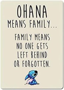 uptell family letters decor beige. metal wall sign plaque wall funny home coffee or pub decor. lilo stitch – 8×12 inch