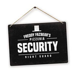 uptell security metal wall sign plaque funny home coffee or pub decor – 8×12 inch