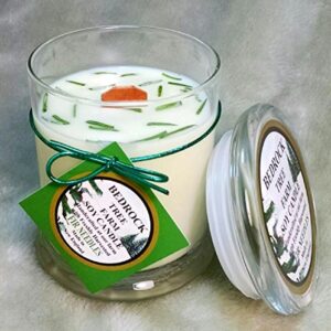 award winning fir needle soy candle with wooden wick lsj12natural