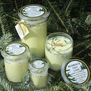 Award Winning Fir Needle Soy Candle with Wooden Wick LSJ12Natural