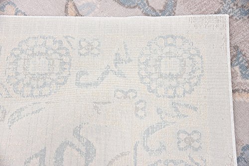 Unique Loom Paris Collection Pastel Tones Traditional Distressed Gray Area Rug (9' 0 x 12' 0)