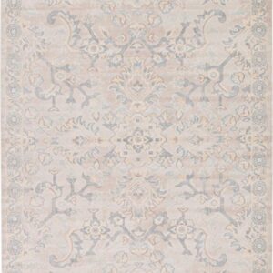 Unique Loom Paris Collection Pastel Tones Traditional Distressed Gray Area Rug (9' 0 x 12' 0)