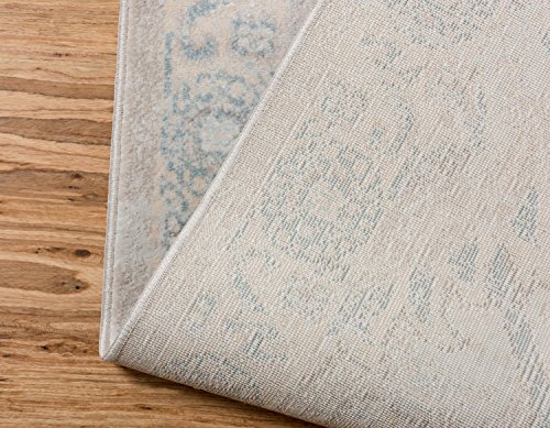 Unique Loom Paris Collection Pastel Tones Traditional Distressed Gray Area Rug (9' 0 x 12' 0)