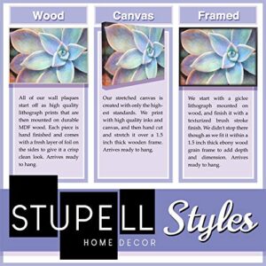 Stupell Industries Botanical Plant Illustration Flowers And Leaves Vintage Design Black Framed Wall Art, Multi-Color, Model Number: fap-217_fr_11x14