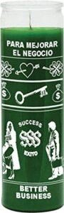 indio better business green candle – silkscreen 1 color 7 day
