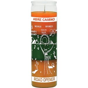 indio road opener orange/green/gold candle – silkscreen 3 color 7 day