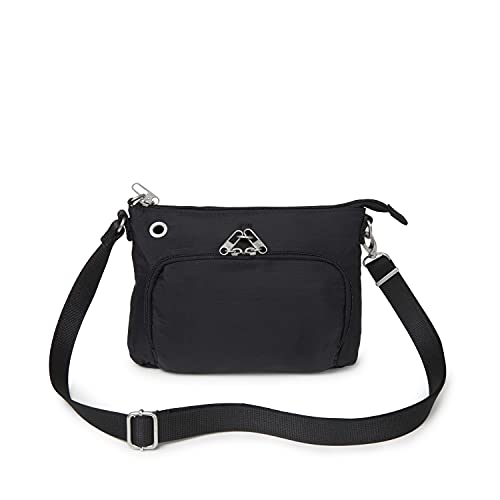 Baggallini Womens Anti-theft Memento Crossbody Bag Cross Body, Black, One Size US