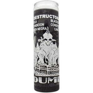 7 day glass black list dume candle – black