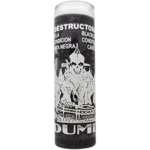 7 Day Glass Black List Dume Candle - Black