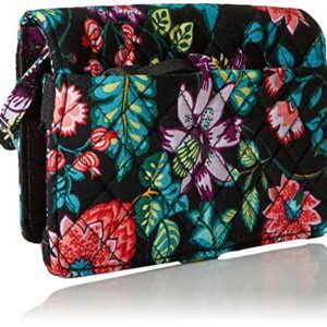 Vera Bradley Women's Cotton All Together Crossbody Purse With RFID Protection, Vines Floral, One Size