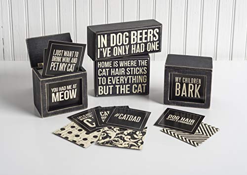 Primitives by Kathy 18027 Box Sign, 6" x 2.5", In Dog Beers