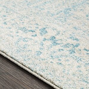 Valeria Teal and Beige Updated Traditional Area Rug 2' x 3'