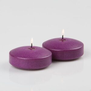 richland floating candles 3″ purple set of 12