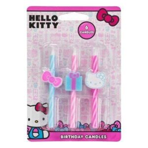 Hello Kitty Birthday Cake Candles Decoration Party