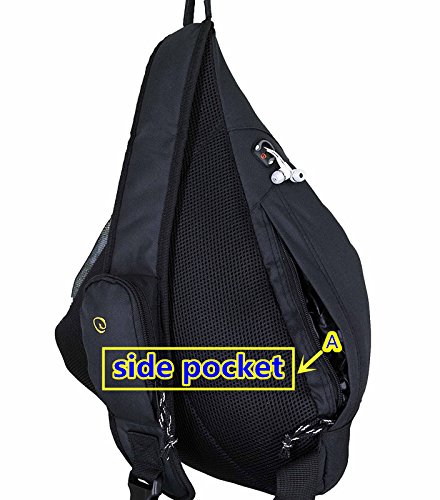 HBAG 20 Crossbody Sling Backpack Single Strap Shoulder Bag, Water Bottle Pocket