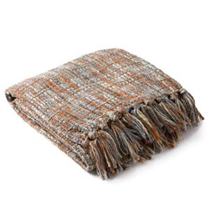 artistic weavers sylvia throw blanket, 50″ x 60″, burnt orange