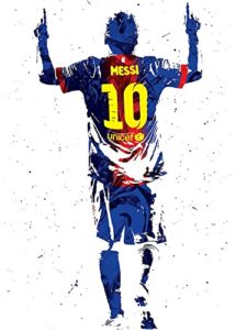 kai’sa lionel messi figure poster art print posters 18×24 inches unframed poster print